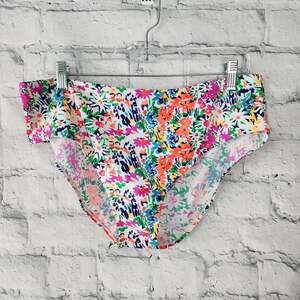 womens bikini bottons Sz 4XL fits like 2XL floral A25